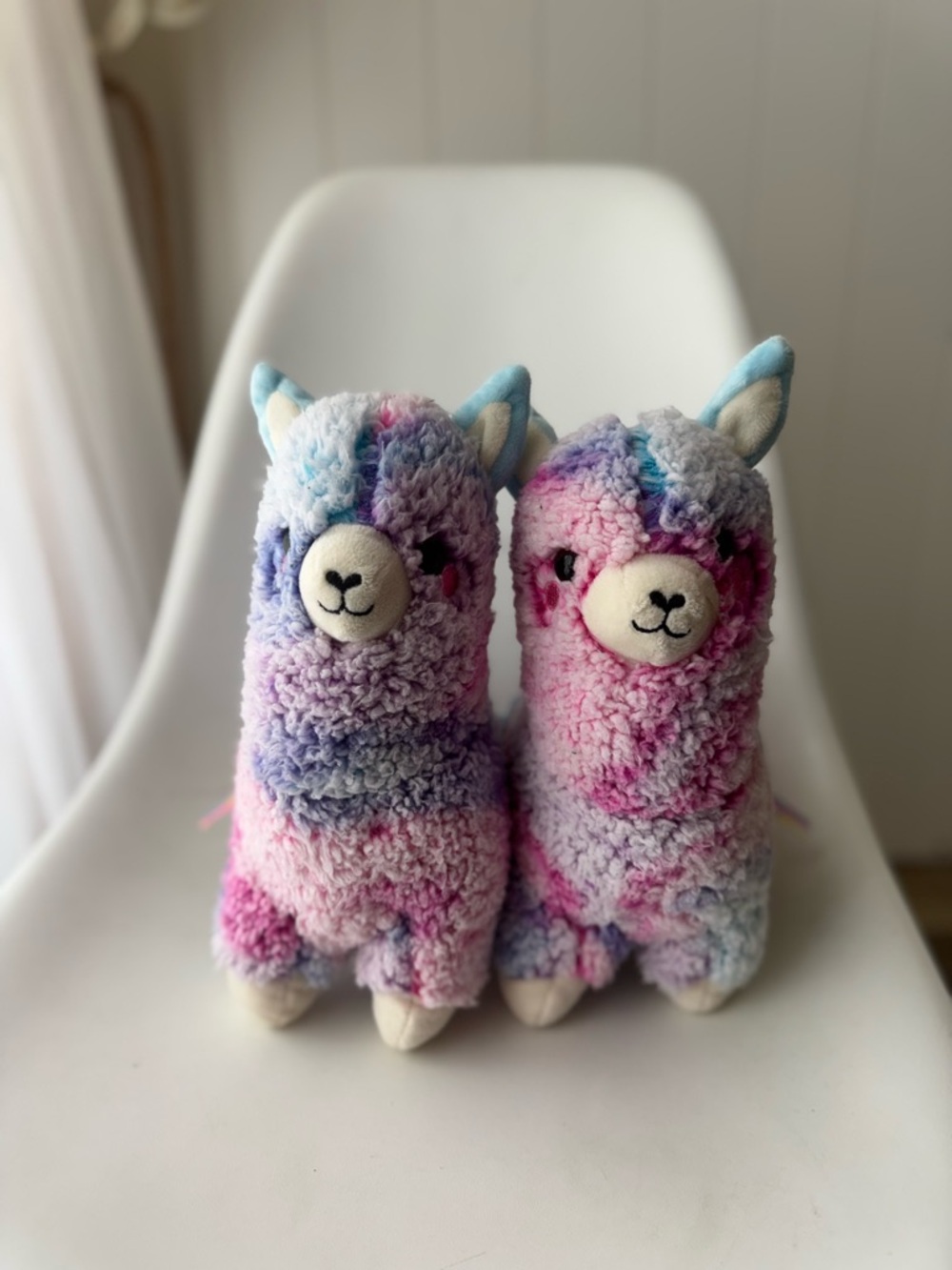 Cute Llama Plush Set Of 2 Pastel Colorful Soft Stuffed‎ Animal Holiday Home